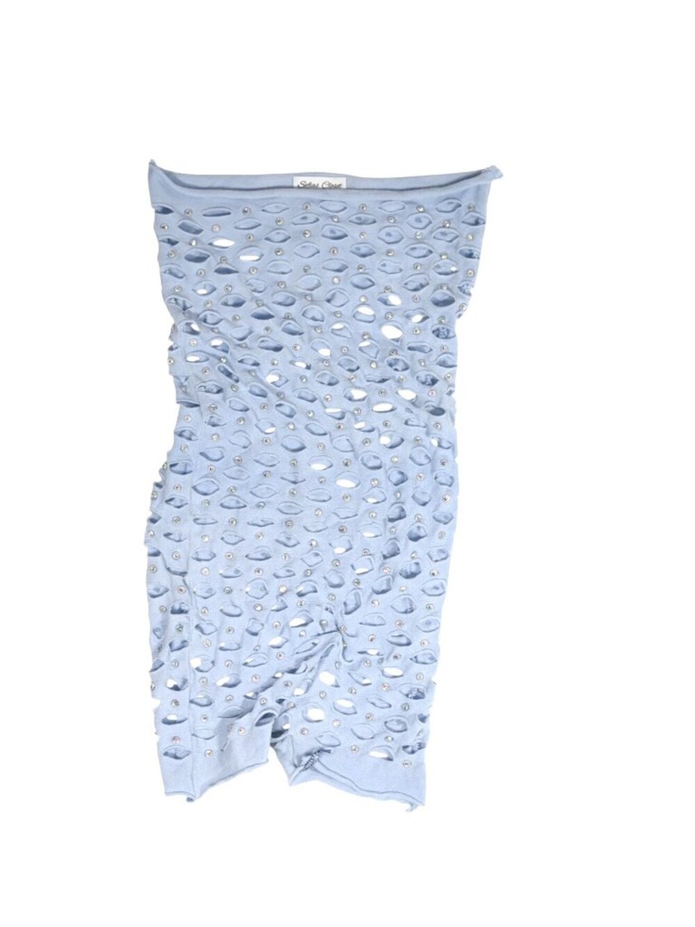 Sofias Closet Rhinestone Cutout Romper in Blue - Picture 1 of 3